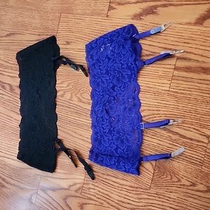 2 Vintage garter belts. SHIRLEY one size.. fits like medium